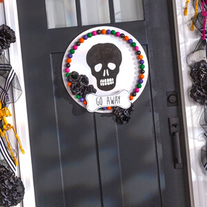 Video Image Halloween Door Sign