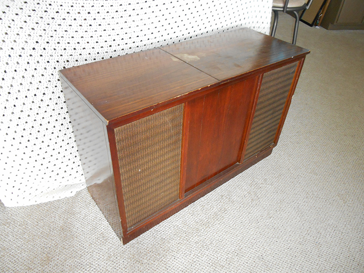 Antique wood stereo cabinet