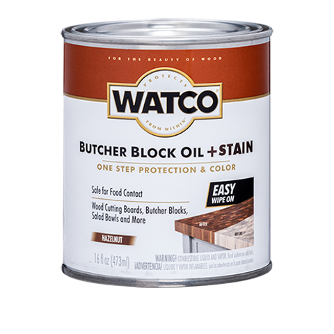 Watco Butcher Block Oil + Stain Hazelnut