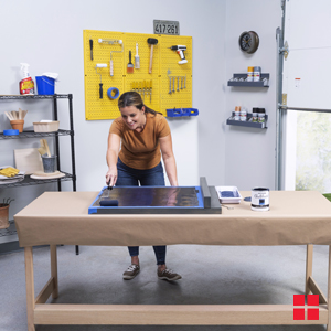 Magnetic Chalkdboard with Key Hooks