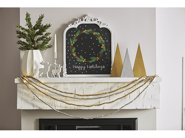 Gold and Silver Mantel after2