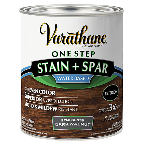 Water-Based Stain + Spar Urethane