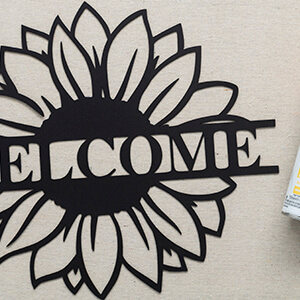 Sunflower Welcome Sign