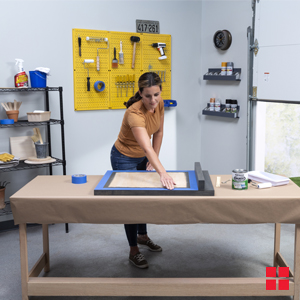 Magnetic Chalkdboard with Key Hooks