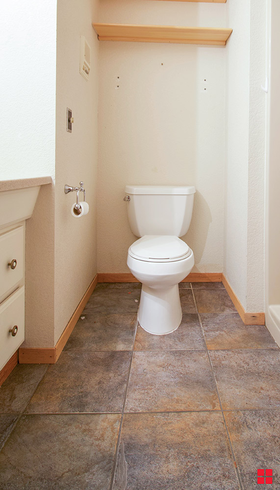 Painted Bathroom Floor