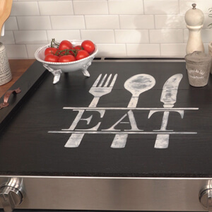 Video Image Noodle Board Stove Top Cover