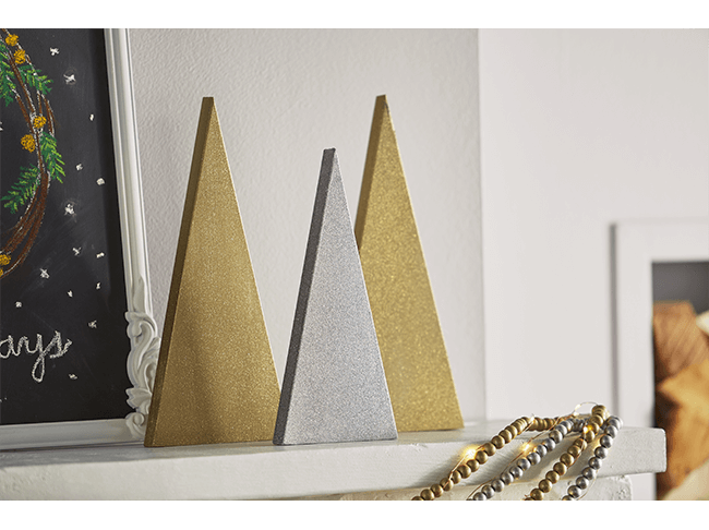Gold and Silver Mantel after