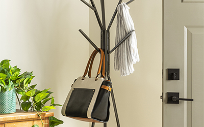 Painted coat rack