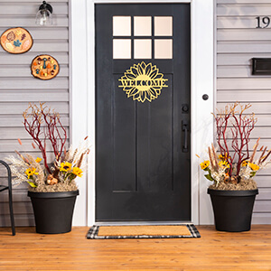 Sunflower Welcome Sign
